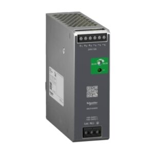 ספק כוח חד פאזי ממותג -91.2W - מתח כניסה 100-240VAC - מתח יציאה 24VDC - זרם יציאה 5A - אפשרות כיול עדין למתח מוצא
