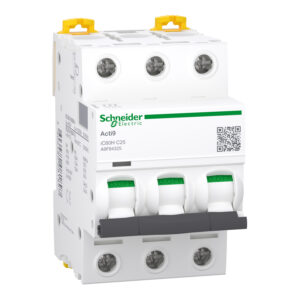 מא"ז עם דגלון תקלה 3P iC60H 25A