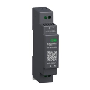 ספק כוח חד פאזי ממותג -10W - מתח כניסה 100-240VAC - מתח יציאה 24VDC - זרם יציאה 0.4A