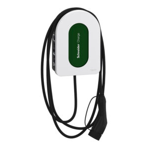 עמדת טעינה ביתית לרכב חשמלי מסדרת Schneider Charge - תלת פאזית- הספק 11kW - כבל 5 מ'