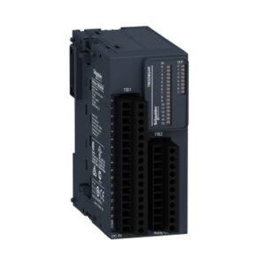 כרטיס משולב 16 כניסות דיגיטליות 24VDC - 8 יציאות ממסר מסדרה TM3 - תואם בקרי M221/M241 - מחבר ברגים